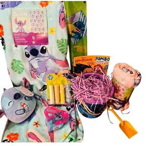Stitch Easter, adorable bundle 50 x 70 EasterThrow 40 by 50 small roll up throw